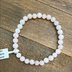 Rose Quartz 6mm crystal Beaded Bracelet